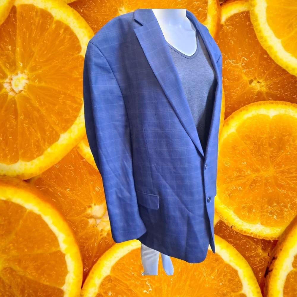 Shaquille O'Neal‎ Blazer Sport Coat Plaid Modern Fit Jacket XLG